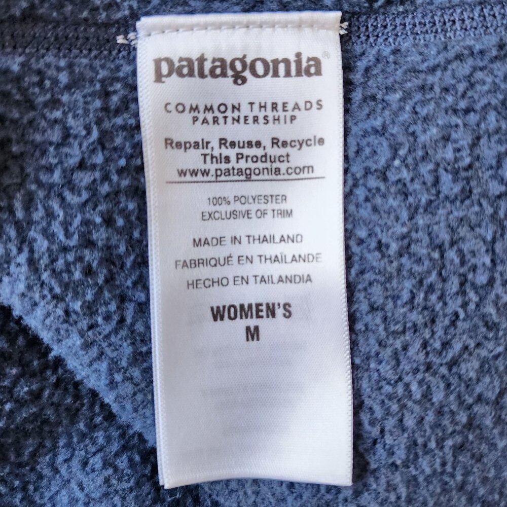 Patagonia Better Sweater Fleece Jacket | Women's Med | Navy Blue 1/4 Zip - Picture 8 of 8